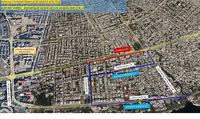 Antalya'da 100. Yıl Bulvarı'nda 730 Metrelik Asfalt Çalışması Başlıyor
