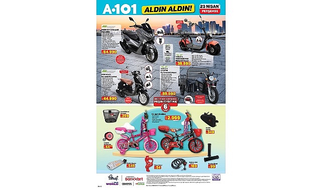 A101 23 Nisan'da Teknoloji ve Mobilite Ürünlerini İndirimle Sunuyor