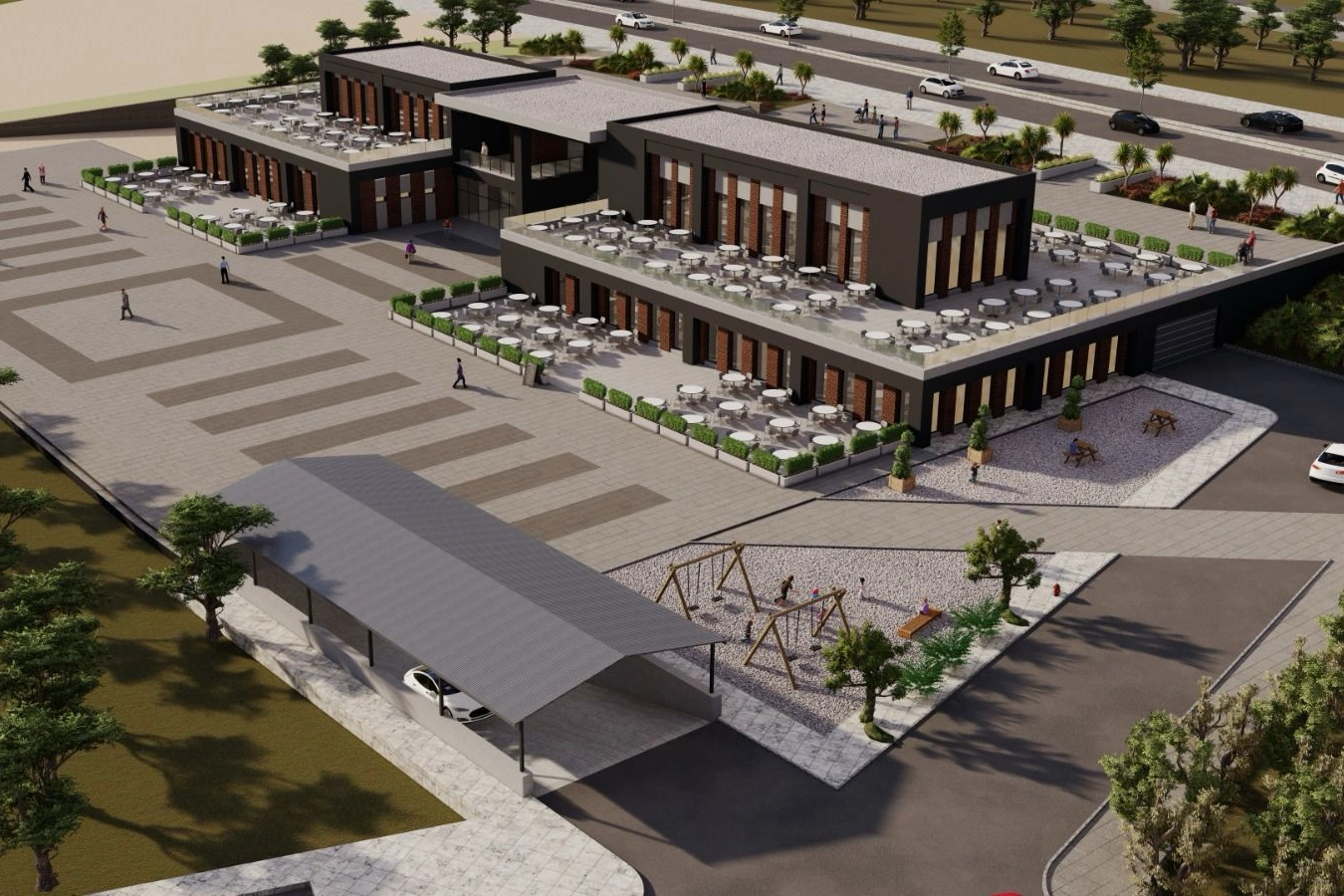 Çorum’da 100. Yıl Millet Bahçesi’ne 205 Araçlık Otopark ve Sosyal Alan Projesi