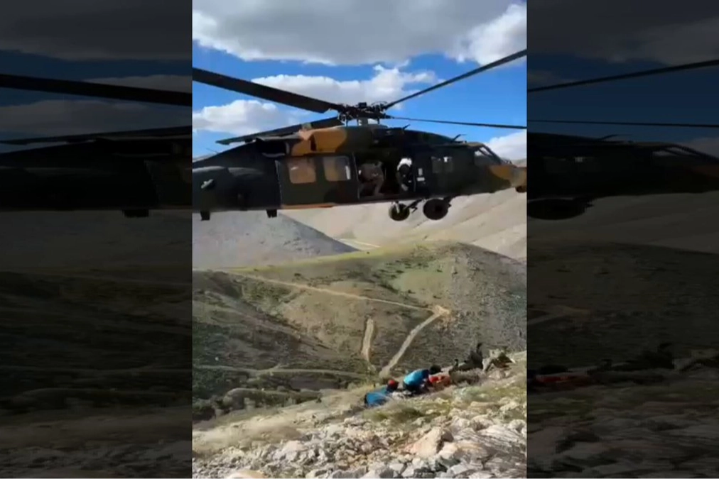 Adıyaman Çelikhan'da Ağır Yaralı Vatandaş Askeri Helikopterle Kurtarıldı