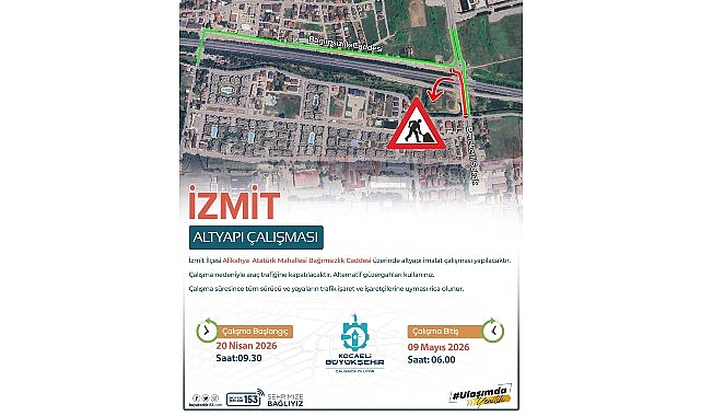 Kocaeli'de Bağımsızlık Caddesi 20 Gün Trafiğe Kapatıldı