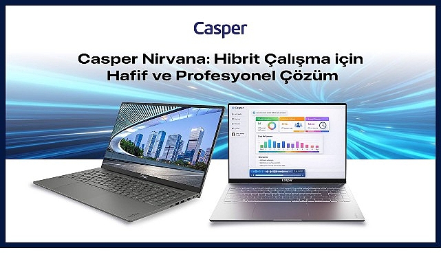 Casper Nirvana: Hibrit Çalışanlar İçin 1.6 kg Hafiflik ve 13 Saat Pil Ömrü