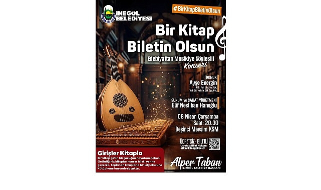 İnegöl'de Kitap Getirenlere Ücretsiz Konser: Köy Okullarına Kütüphane