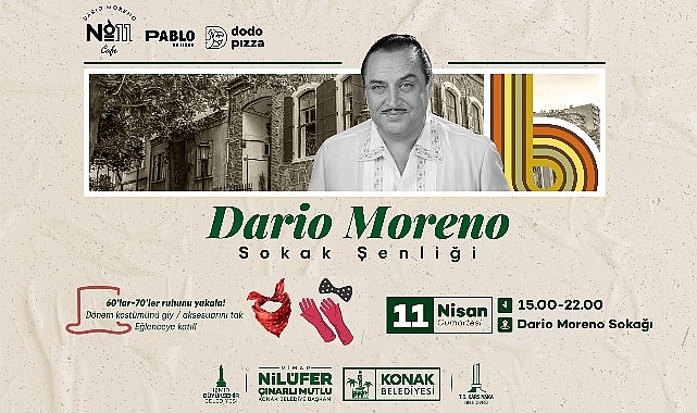 Dario Moreno 105 Yaşında: Karataş'ta Nostalji Şöleni 11 Nisan'da