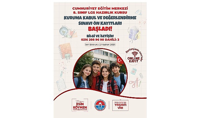 Maltepe'de LGS'ye Hazırlanan Öğrencilere Ücretsiz Kurs: Son Başvuru 2 Haziran 2026