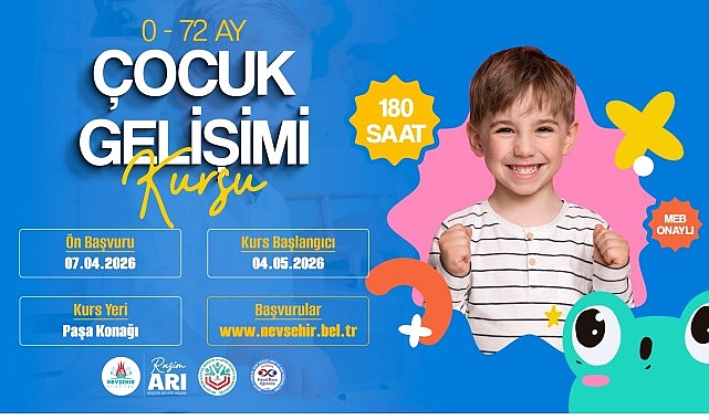 Nevşehir'de 0-72 Ay Çocuk Gelişimi Kursu: Ücretsiz ve MEB Onaylı Sertifika