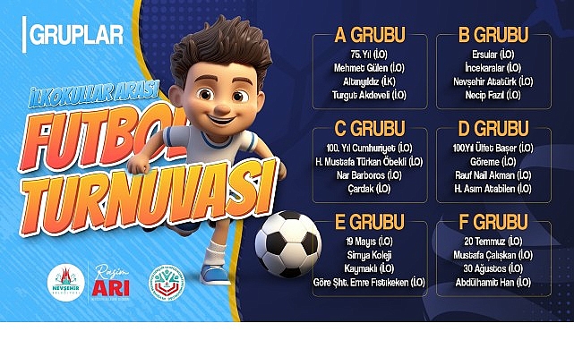 Nevşehir'de 24 İlkokul Takımı 23 Nisan Futbol Turnuvasında Yarışacak