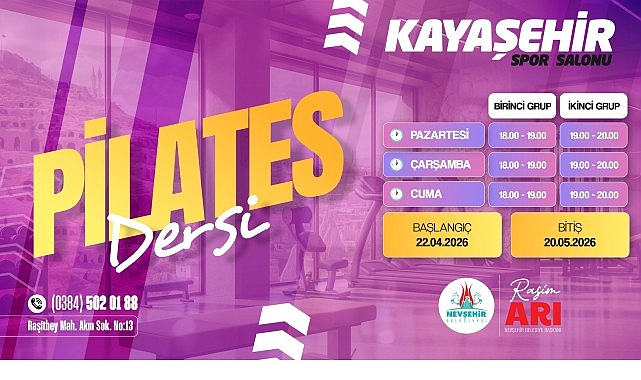 Nevşehir'de Kadınlar İçin Pilates Dersleri: Kayıtlar 14 Nisan'da Başladı