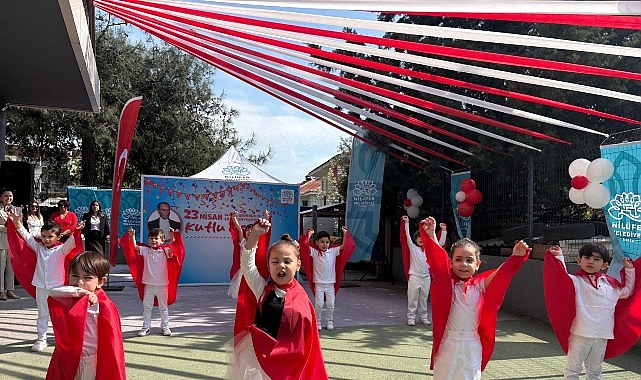Nilüfer'de Kreşlerden 23 Nisan Coşkusu: Çocuklar Şarkı ve Danslarla Bayramı Kutladı