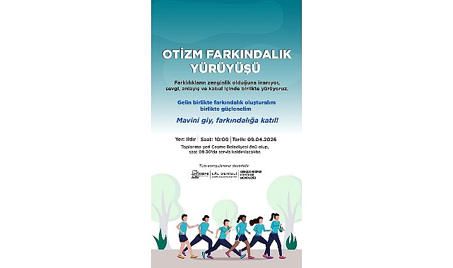 Çeşme'de Otizm Farkındalık Yürüyüşü: 9 Nisan'da Ildır'da Buluşuyoruz