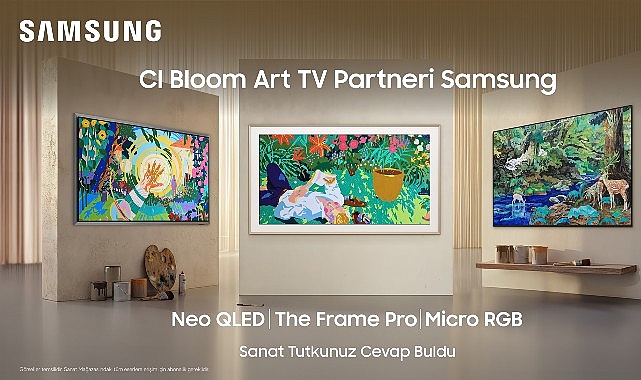 Samsung, CI BLOOM 2026'da 5.000 Eseri Art TV'lerle Sergileyecek
