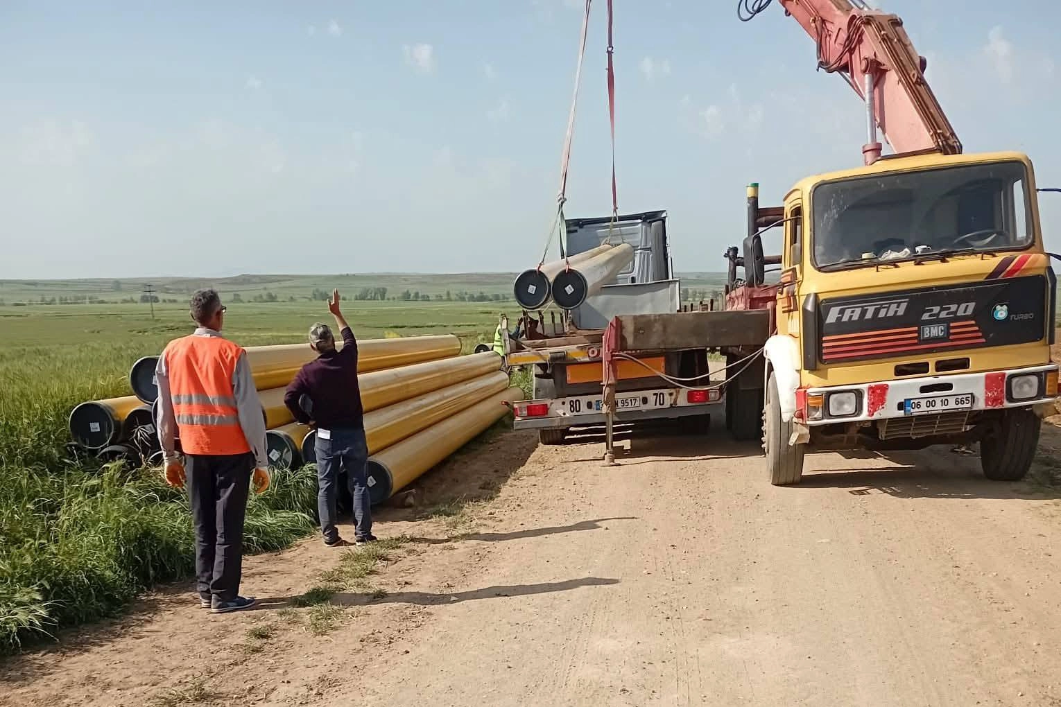 İpsala İbriktepe'de Doğal Gaz Altyapısı İçin İlk Kazma Vuruldu
