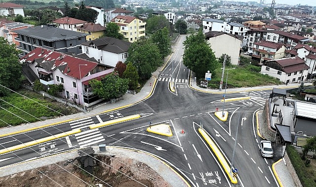 Başiskele'de güvenli kavşak düzenlemesi tamamlandı