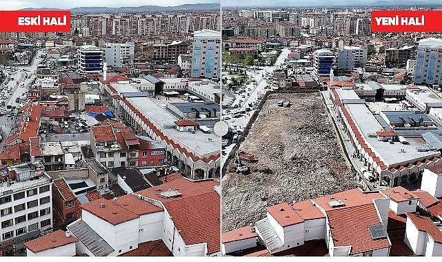 Konya'da Tarihi Çarşı Dönüşümü: Peynir Pazarı'ndaki 80 Bina Yıkıldı
