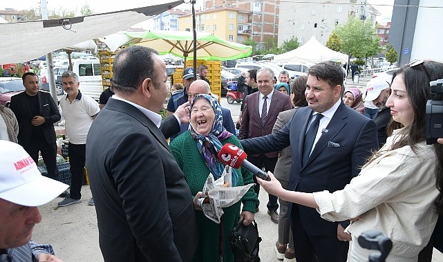 Başkan Çırpanoğlu ve Milletvekili Beker Salı Pazarında Esnaf ve Vatandaşla Buluştu