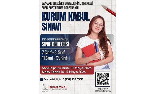 Bayraklı Belediyesi'nden 1200 Öğrenciye Ücretsiz Sınav Hazırlık Desteği
