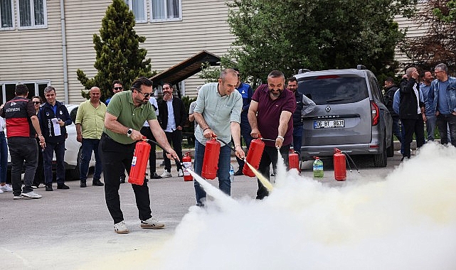 Çankaya Belediyesi'nden 430 Personele Kapsamlı Yangın Eğitimi ve Tatbikat