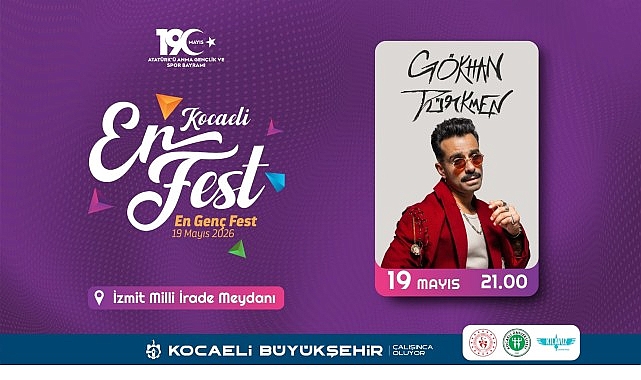 Gökhan Türkmen, EnFest Finalinde 19 Mayıs Coşkusunu Kocaeli'de Yaşatacak