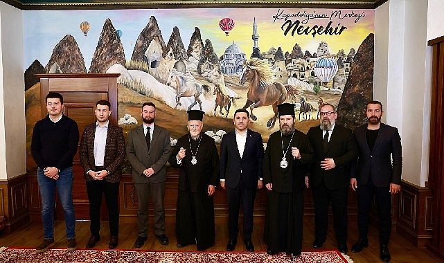 Fener Rum Patriği Bartholomeos'tan Nevşehir Belediye Başkanı Arı'ya Ziyaret