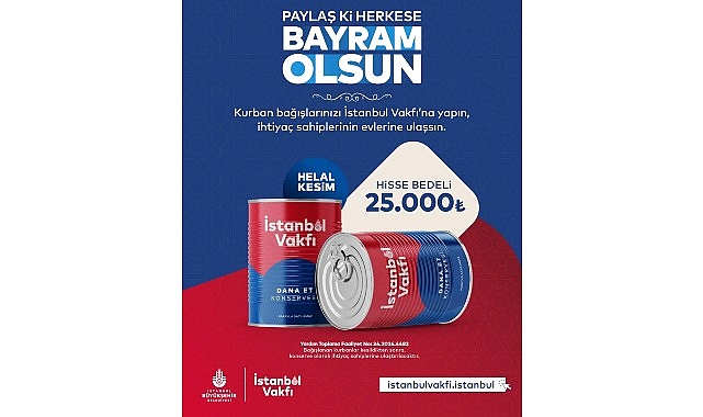 İstanbul Vakfı'ndan Kurban Bağışı: Hisse Bedeli 25 Bin TL, 6 Yılda 1 Milyonu Aşkın Aileye Ulaşıldı