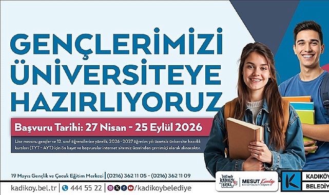 Kadıköy Belediyesi'nden Ücretsiz Üniversite Hazırlık Kursu: Başvurular 25 Eylül'e Kadar