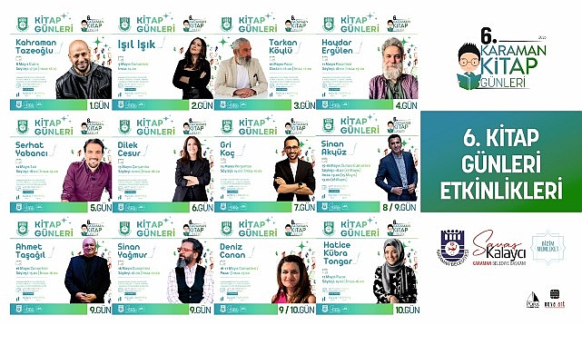 Karaman'da 10 Gün Sürecek Kitap Şöleni: 6. Kitap Günleri Başlıyor