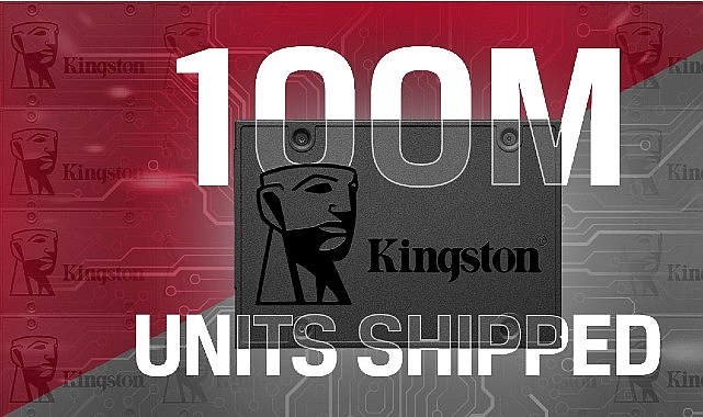 Kingston A400 SATA SSD Dünya Genelinde 100 Milyon Sevkiyata Ulaştı