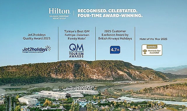 Hilton Dalaman Sarıgerme'ye 10 Yıldır Kesintisiz Mükemmellik: 4 Uluslararası Ödül Birden