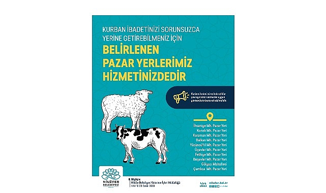 Nilüfer'de Kurban Bayramı İçin 10 Kesim Noktası Belirlendi