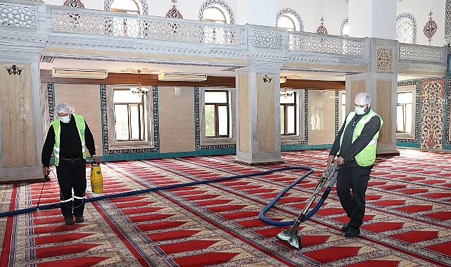 Nilüfer'de 130'dan fazla ibadethane bahar temizliği ile hijyenik hale getirildi