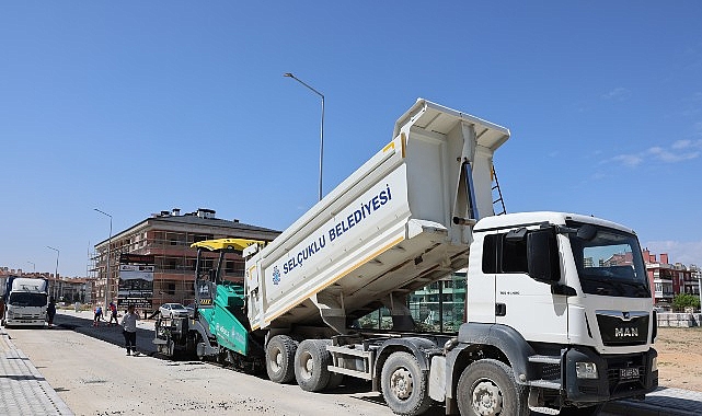 Selçuklu'da 900 Ton Asfalt Serimiyle Bahar Sezonu Açıldı