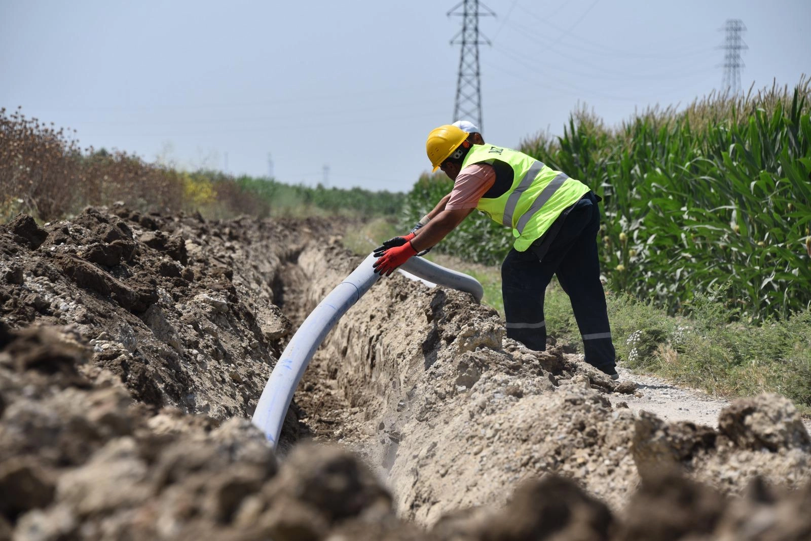 Mersin'de 8 Bin 756 Metrelik Su Hattıyla Köylere Can Suyu