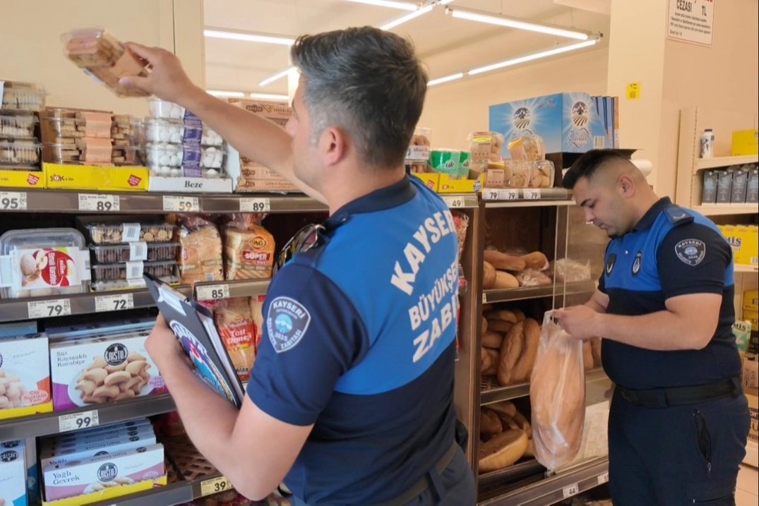 Kayseri'de Marketlere Sıkı Takip: Raf-Kasa Fiyatı ve Gramaj Denetimi