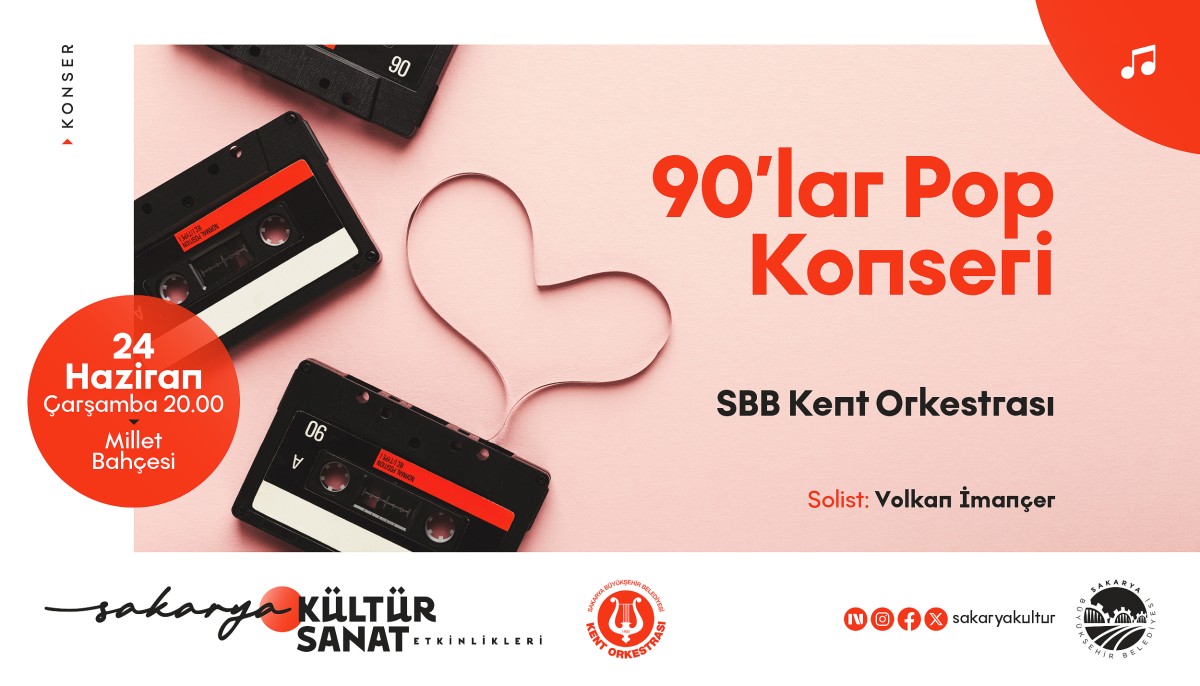 Sakarya'da 90'lar Rüzgarı: Millet Bahçesi'nde Nostalji Konseri