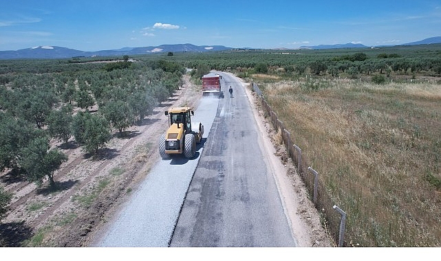 Manisa'da 9 Kilometrelik Yol Asfaltlanıyor: Akhisar-Mecidiye ve Şehzadeler Yeniharmandalı'na Sathi Kaplama