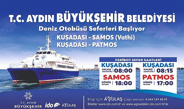Aydın Büyükşehir Belediyesi'nin Deniz Otobüsü Seferleri Yeni Sezonda Başladı: Kuşadası'ndan Yunan Adalarına Ulaşım Kolaylaştı