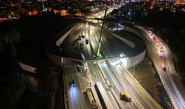 Başiskele Koridor Projesi'nde 9 Köprünün Montajı Tamamlandı: 155 Kiriş Yerleştirildi