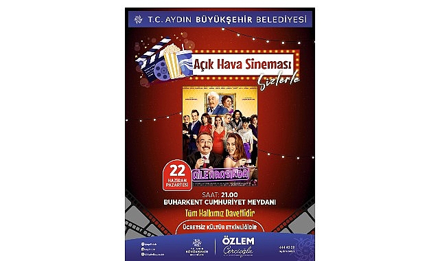 Aydın'da Açık Hava Sineması: 5 İlçede Ücretsiz Film Gösterimi Başlıyor
