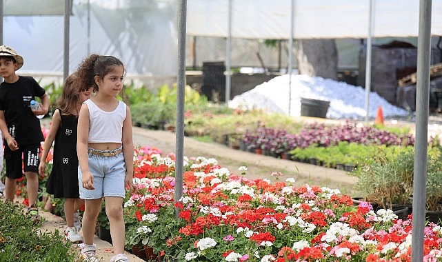 Aydın'da Minik Öğrenciler Fidanlıkta Doğa Sevgisini Uygulamalı Öğreniyor