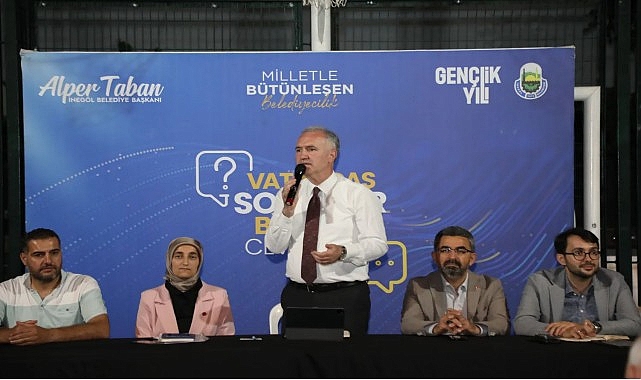 İnegöl Belediye Başkanı Taban, Ertuğrulgazi Mahallesi'nde Vatandaşlarla Bir Araya Geldi