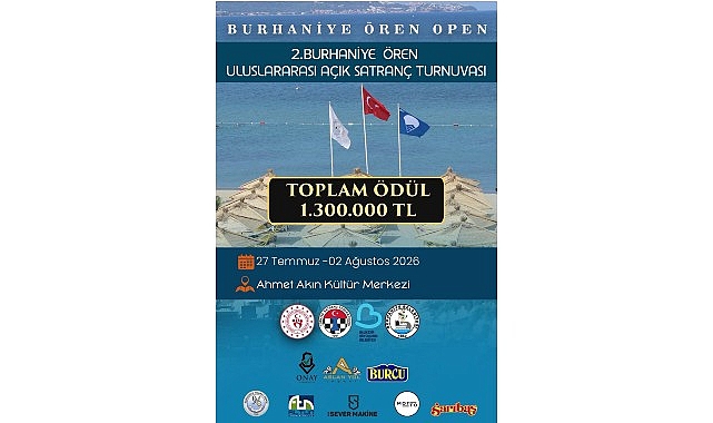 2. Burhaniye-Ören Uluslararası Satranç Turnuvası İçin Kayıtlar Başladı, 1.3 Milyon TL Ödül Dağıtılacak