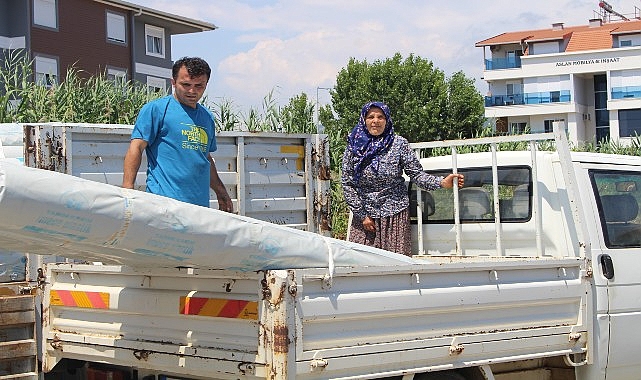 Gazipaşa'da fırtına mağduru 57 üreticiye 72 bin metrekare naylon desteği
