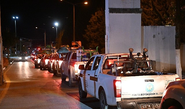 Manisa Büyükşehir'den 59 Araç 141 Personelle 7/24 Vektör Mücadelesi