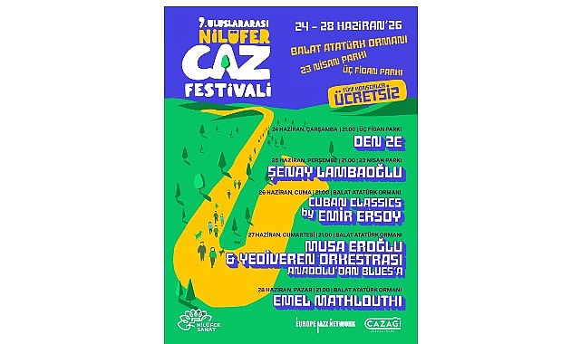 Nilüfer'de Caz Rüzgarı: 9. Uluslararası Festival 5 Gün Boyunca Ücretsiz