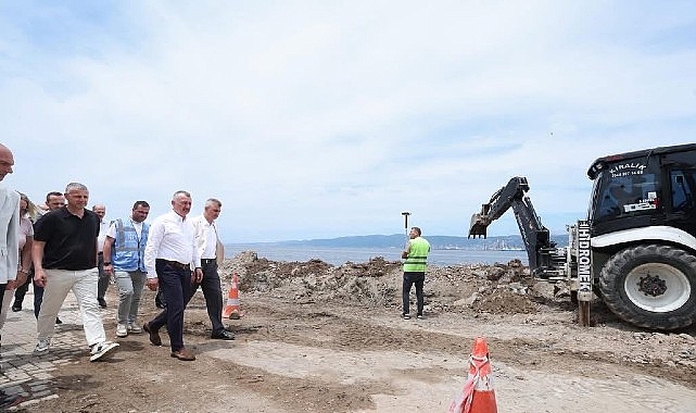 Değirmendere Sahili Modern Yüzüne Kavuşuyor: 316 Kazık Çakıldı