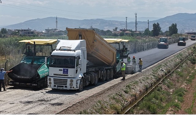 Aydın'da A1 Kanal Yolu Projesi: İncirliova'yı Muğla Bulvarı'na Bağlayacak Alternatif Yolda Asfalt Çalışmaları Hızlandı
