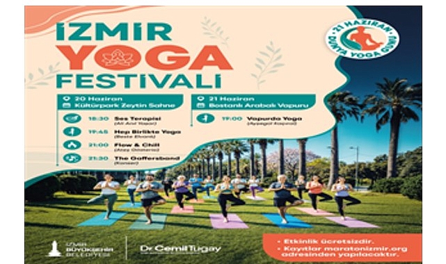 İzmir Yoga Festivali'nde iki gün boyunca ücretsiz etkinlikler: Vapurda yoga, ateş gösterisi ve konser