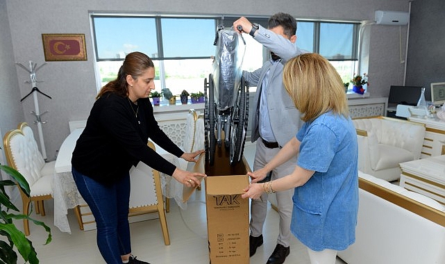 Kahramankazan'da Plastik Kapaklar Tekerlekli Sandalyeye Dönüştü