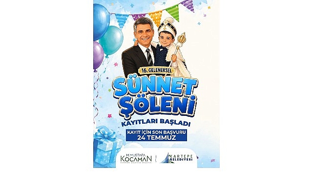 Kartepe'de 16. Sünnet Şöleni İçin Kayıtlar Başladı: Son Tarih 24 Temmuz