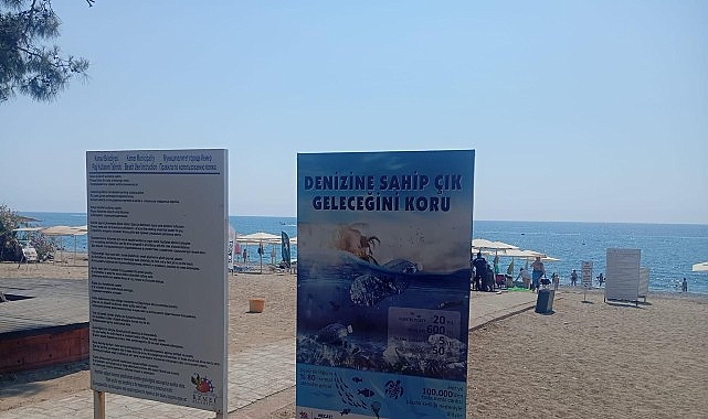 Kemer Belediyesi'nden Deniz Koruma Hamlesi: Kıyılara Bilgilendirme Tabelaları Yerleştirildi